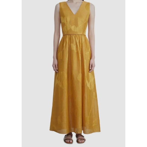 Lafayette 148 New York Dresses & Skirts - $1998 Lafayette 148 New York Women Yellow Silk Sleeveless A-Line Dress Size 16